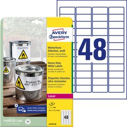 Ty-Etiketten Avery Zweckform Heavy du 960 Stück weiß