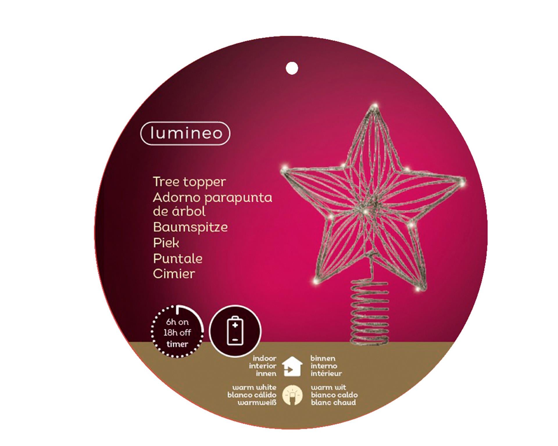 Lumineo Schirm mit LED-Beleuchtung 25cm