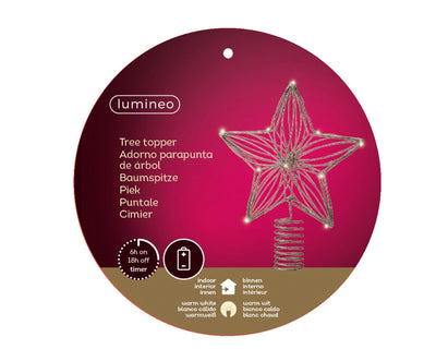 Lumineo Schirm mit LED-Beleuchtung 25cm
