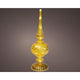 Lumineo Micro LED Tischplatte Glas ã˜9x30cm gold warmweiß