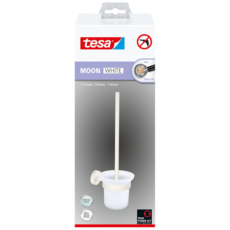 Tesa 1073531 - Moon White Toilettenbürste weiß | 1 Stk