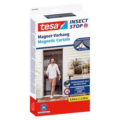 Tesa 1074286 – Insektenstopp-Magnetvorhang90 cm x 220 cm | 1 Stk