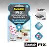 3 m 1071425 – Scotch-Fix™ Transp-Montagestreifen 25 mm x 76 mm, 8 Streifen pro Packung | 16 Stück