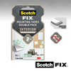 3m 1071431 - Scotch-Fix™ Innenmontagequadrate 25mmx25mm, 16 Streifen | 16 Stück