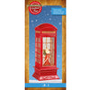 Lumineo Wasserspinner LED-Telefonzelle mit Weihnachtsmann