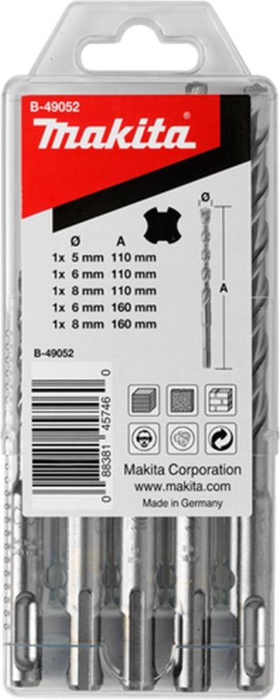 Makita Zubehör P2S SDS-Plus 5 6 8x110 6 8x160 – B-49052