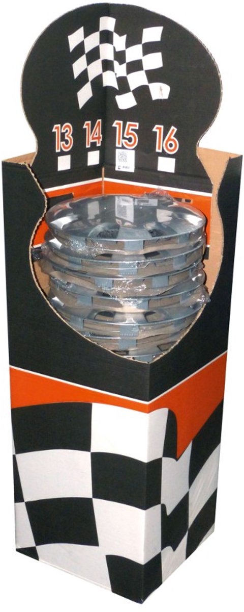 Gorecki Carpoint Radkappen 16 Zoll Radius Silber – ABS – 1 Stück