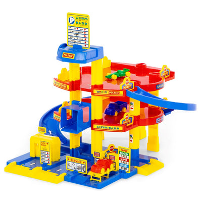 Wader Wader -Parkhaus mit 3 Stockwerken 58,5 x 51 x 59 cm