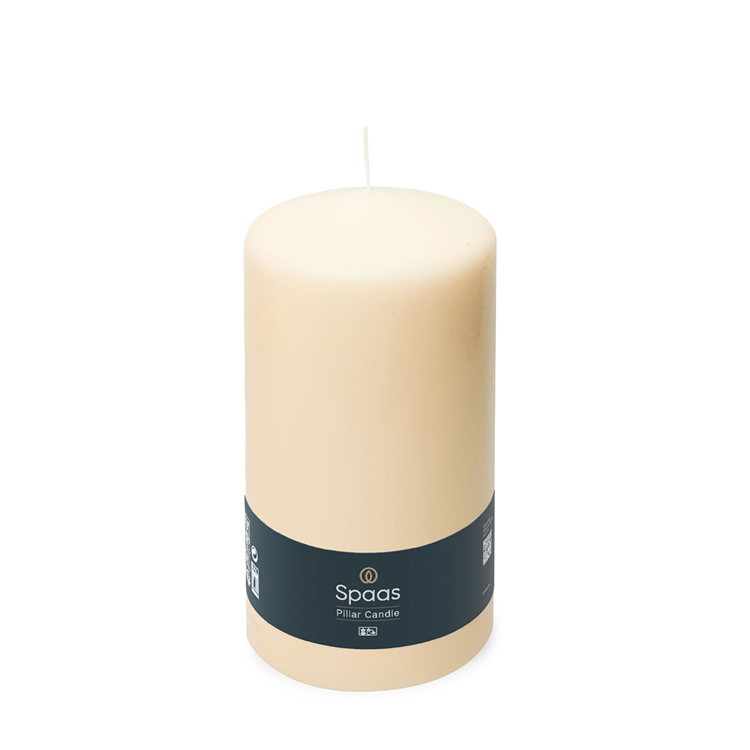 Spaas 1074414 – Zylinderkerze 100 200 Elfenbein | 6 Stück