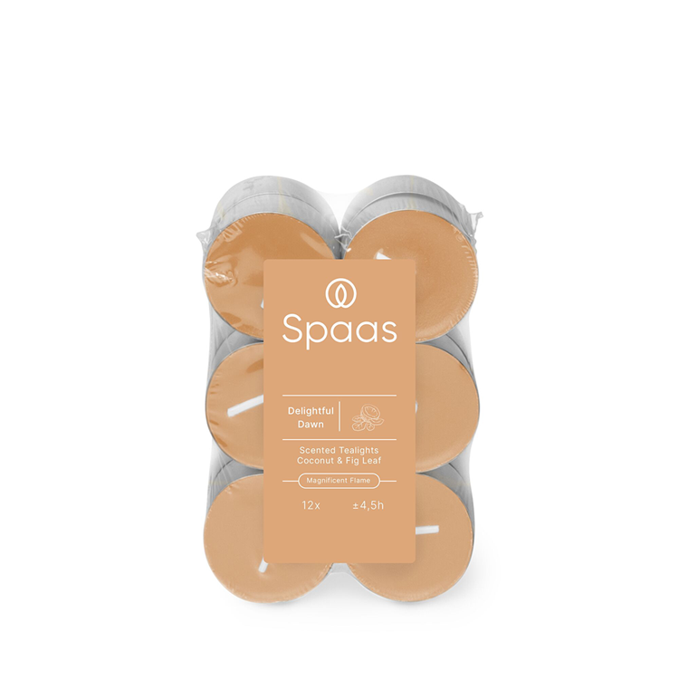 Spaas 1074417 – 12 Duft-Teelichter, herrlicher Morgengrauen, 4,5 Stunden | 10 Stück