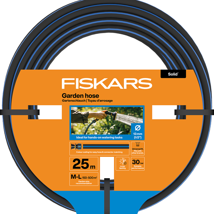 Fiskars solider Gartenschlauch 13 mm (1 2") 25 m – 1076060