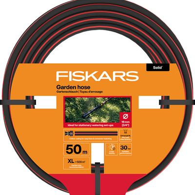 Fiskars 1074446 – stabiler Gartenschlauch 50 m, 19 mm, 3 4 Zoll | 1 Stück