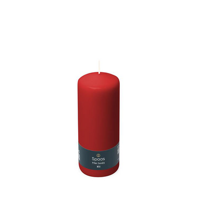Spaas 1074087 – Zylinderkerze 60 150 – rot | 12 Stück