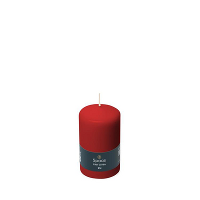 Spaas 1074090 – Zylinderkerze 60 100 – rot | 12 Stück