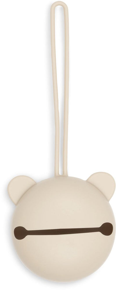 Jollein Schnullerhalter – Silikon-Schnullerbox – 7 cm – Sand