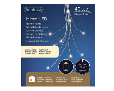 Lumineo Kaskadenbeleuchtung 40LED warmweiß
