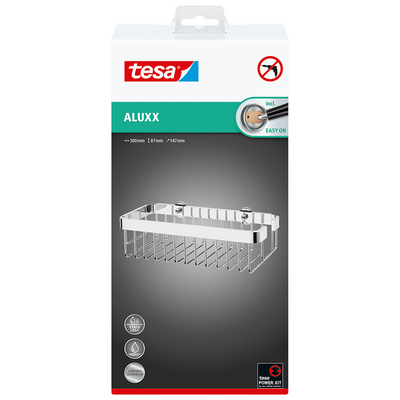 Tesa 1063233 - aluxx Duschregal einzeln | 1 Stk