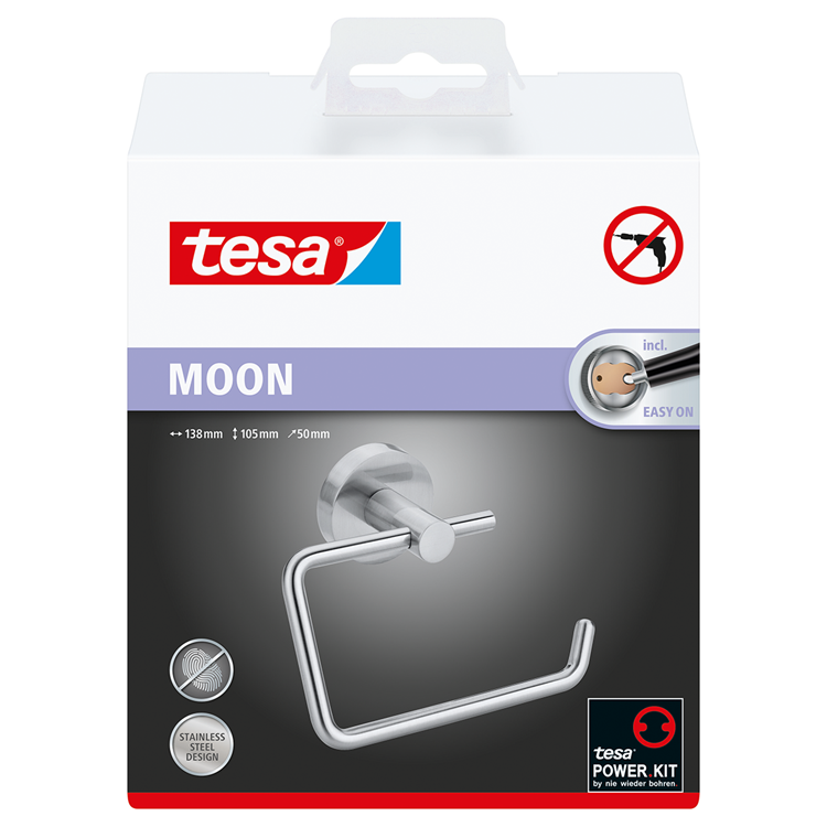 Tesa 1061425 – Moon Toilettenpapierrolle mit Deckel | 1 Stk