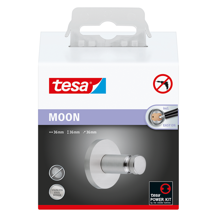 Tesa 1061428 – Moon Handtuchhaken | 1 Stk