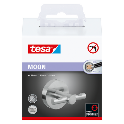 Tesa 1061429 – Bademantelhaken Moon | 1 Stk