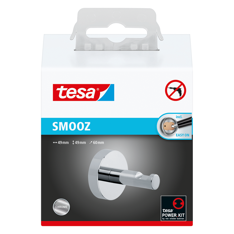 Tesa 1061439 – Smooz Bademantelhaken | 1 Stk