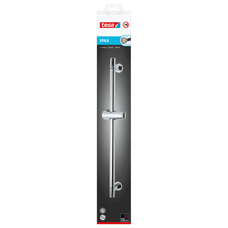 Tesa 1062572 – verstellbares Spa-Duschset. 655mm | 1 Stk
