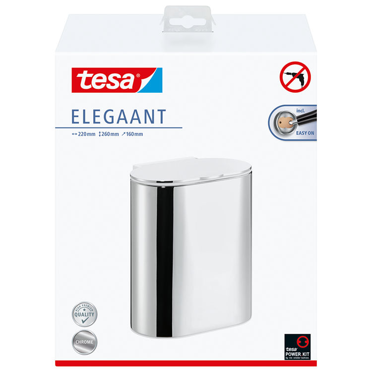 Tesa 1066812 – eleganter Kosmetikabfallbehälter | 1 Stk