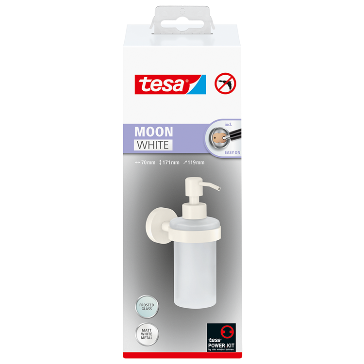 Tesa 1073536 - Moon White Seifenpumpe weiß | 1 Stk