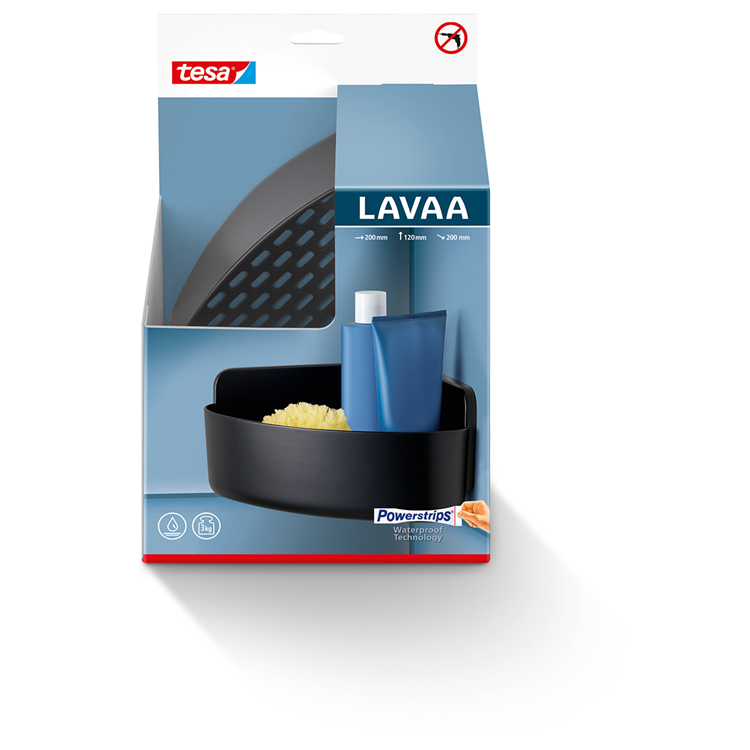 Tesa 1072294 – Lavaa Eckduschregal einzeln m | 2 Stk