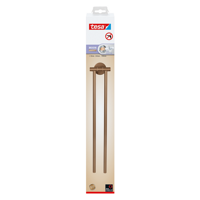 Tesa 1072313 - Moon Bronze Handtuchhalter 2-armig | 2 Stk