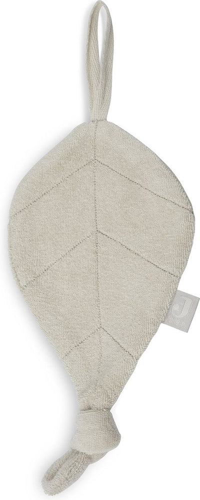 Jollein - Schnullertuch Frottee Blatt (Nougat) - Schnuller-Kuscheltier, Schnullertuch Baby, Schnullertuch - Polyester-Baumwolle