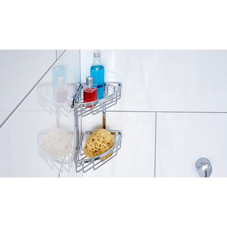 Tesa 1063231 - aluxx Eckduschregal | 1 Stk