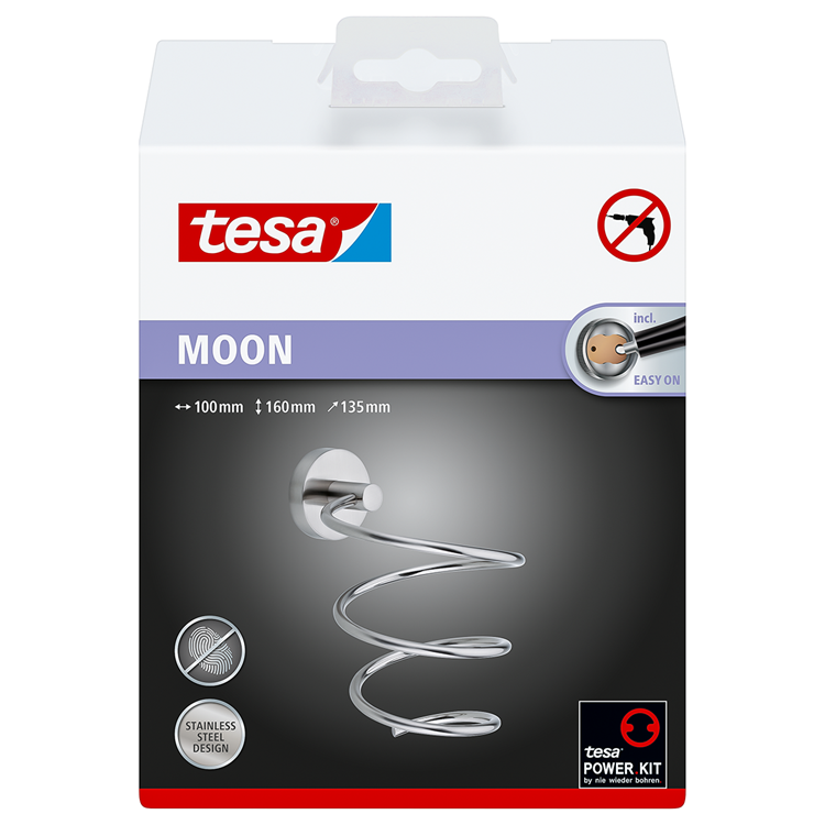 Tesa 1063242 - Moon Haartrocknerhalter | 1 Stk