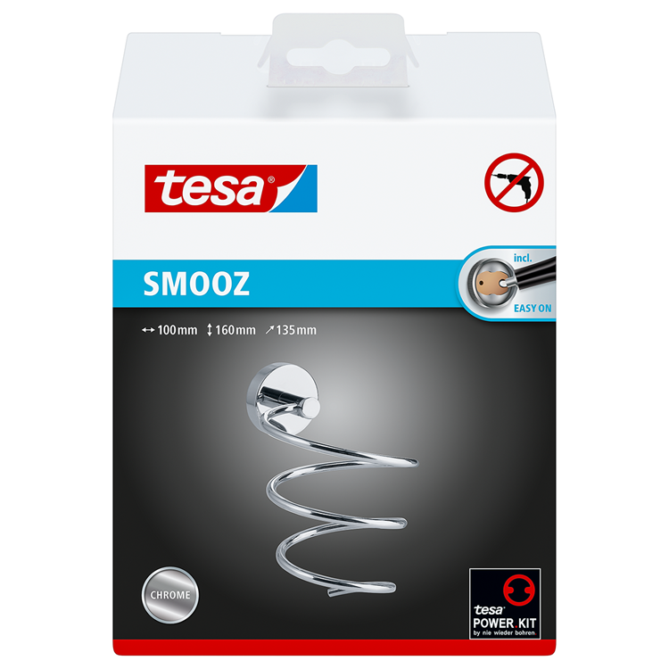 Tesa 1063247 – Smooz Haartrocknerhalter | 1 Stk