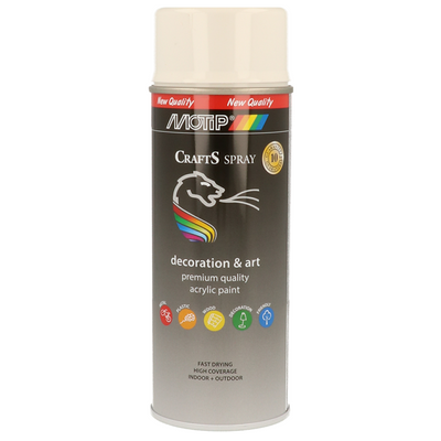 Motip 1059674 – Crafts Ral9010 HG Spraydose 400 ml | 1 Stk
