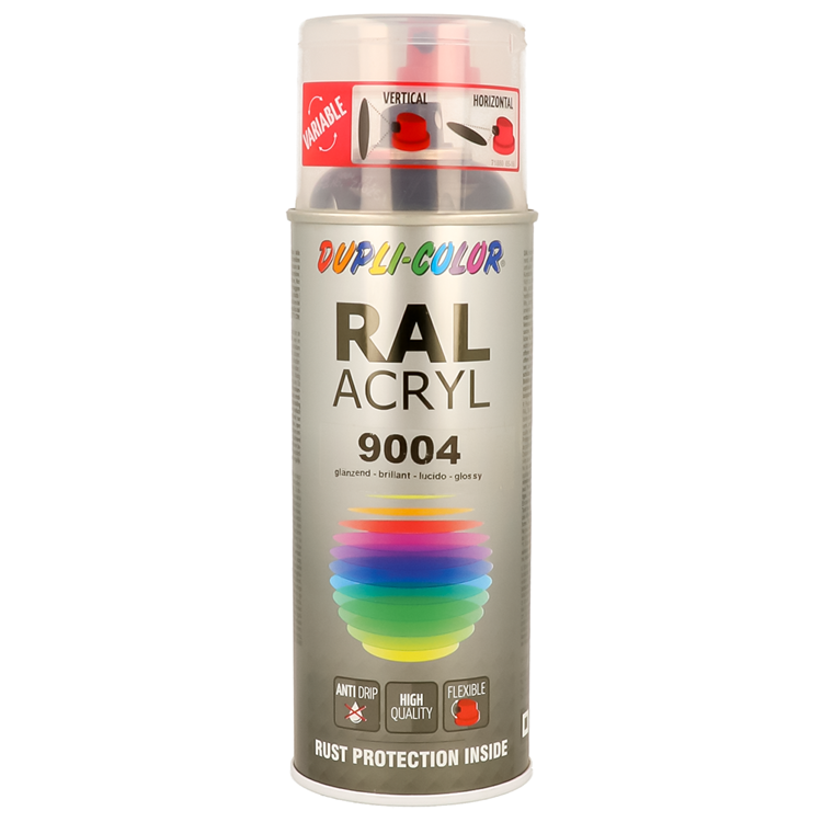 Motip 1059950 - RAL 9004 Signalschwarz 400 ml | 2 Stk