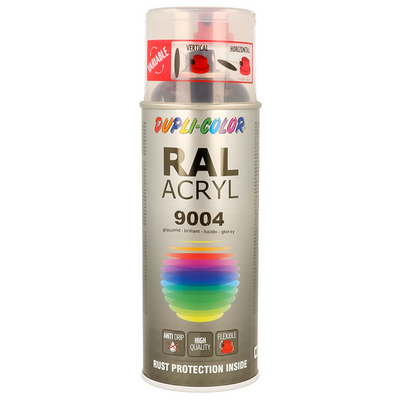 Motip 1059950 - RAL 9004 Signalschwarz 400 ml | 2 Stk
