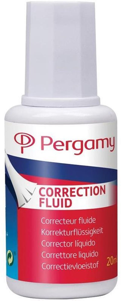 Pergamy Q-Connect Korrekturflüssigkeit 20ml 10 Stk