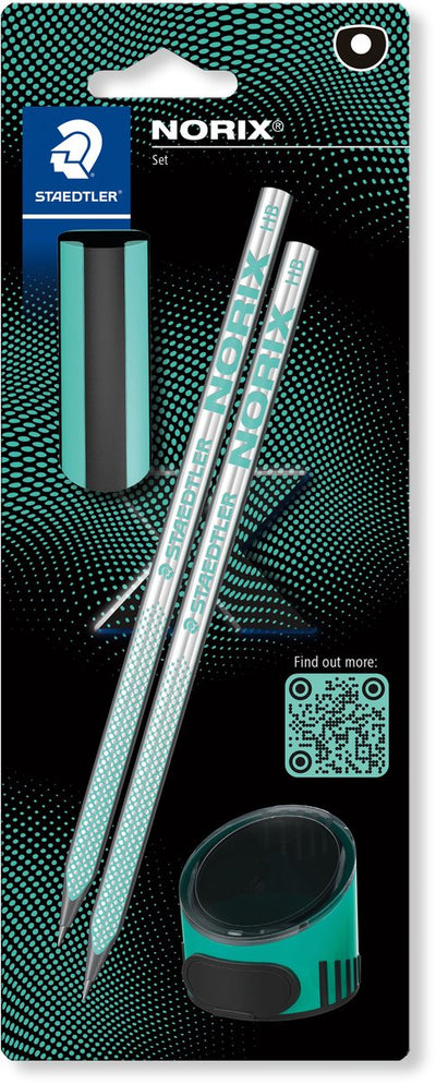 Staedtler Graphitstift Norix Blister 2 Stück HB schwarz grün