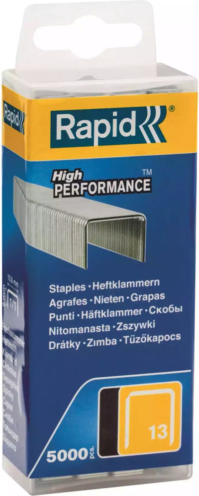 Schnelle dünne Drahtklammern Typ 13 – verzinkter Stahl – scharfe Spitzen – 6 mm – 5000 Stück