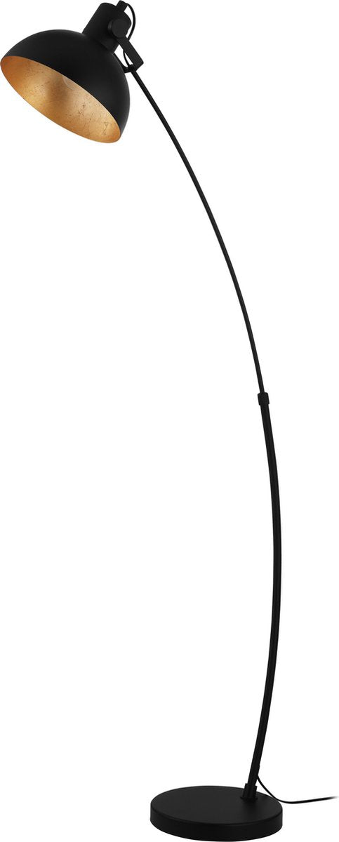 Eglo Jaafra Stehleuchte – E27 – 158 cm – Bogenlampe – Schwarzgold