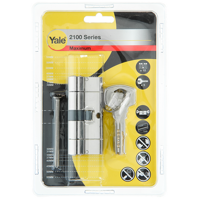 Yale 1060528 – Profilzylinder 2100 mm 70 mm (35 35) | 2 Stk