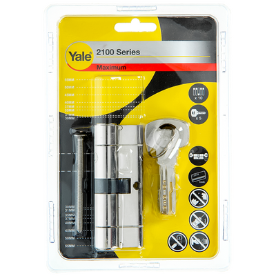 Yale 1060530 - Profilzylinder 2100 mm 80 mm (40 40) | 2 Stk