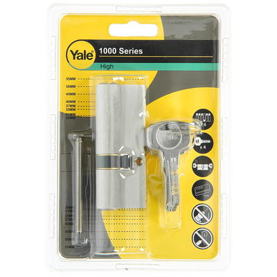 Yale 1060536 - Profilzylinder 1000 mm 80 mm (30 50) | 2 Stk