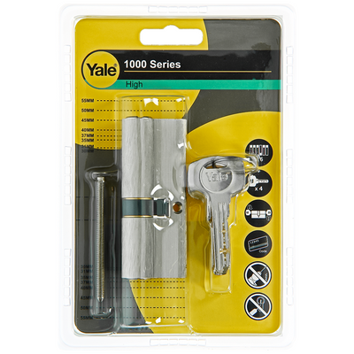 Yale 1060540 - Profilzylinder 1000 mm 80 mm (35 45) | 2 Stk