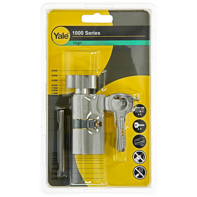 Yale 1060531 – Knaufzylinder 1000 MV 60 mm (30 30) | 2 Stk