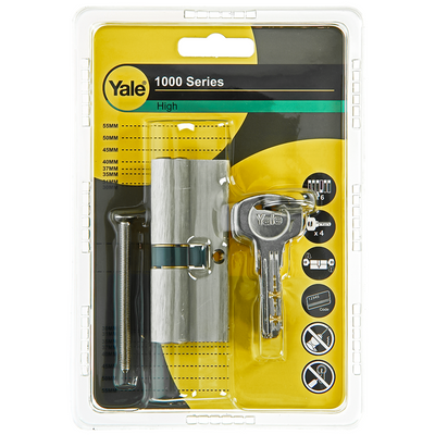 Yale 1060539 - Profilzylinder 1000 mm 75 mm (35 40) | 2 Stk