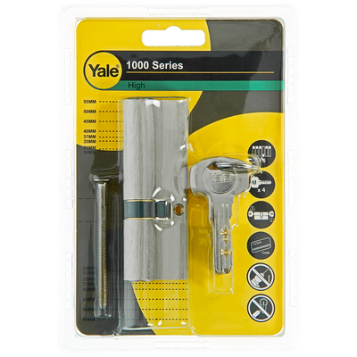 Yale 1060541 - Profilzylinder 1000 mm 90 mm (35 55) | 2 Stk