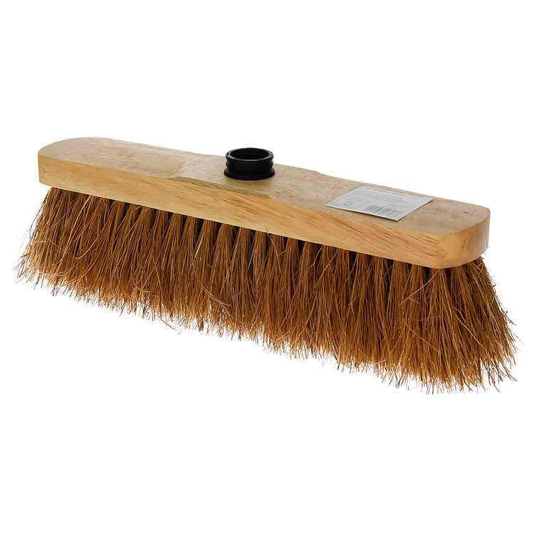 Besen kokoslackiert mit Zapfen 33cm
