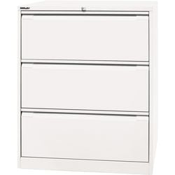 Aktenschrank Bisley df3696 verkehrsweiß 3 Schubladen